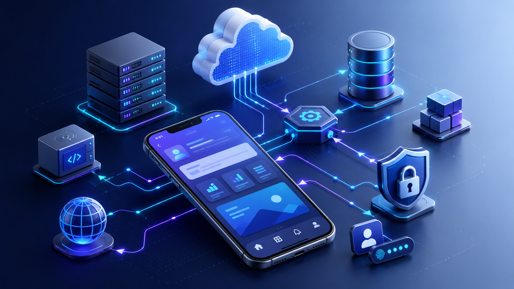 Digital network connected to mobile app