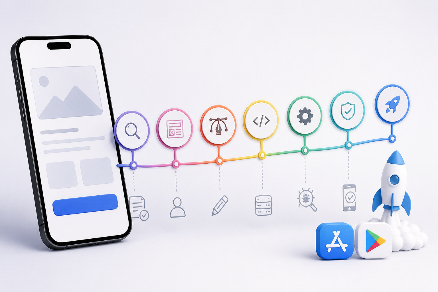 Mobile app development process roadmap